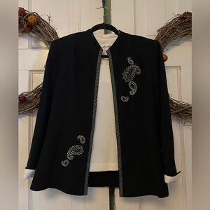 Studio One Navy Jacket and Shell Women's Size 14